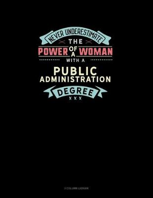 Book cover for Never Underestimate The Power Of A Woman With A Public Administration Degree