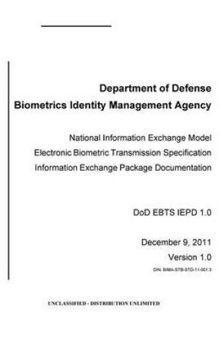 Cover of National Information Exchange Model Electronic Biometric Transmission Specification Information Exchange Package Documentation