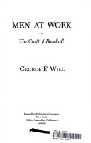 Book cover for Men at Work: the Craft of Baseball