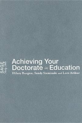 Book cover for Achieving Your Doctorate in Education