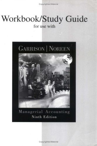 Book cover for Workbook/Study Guide for Use with Managerial Accounting