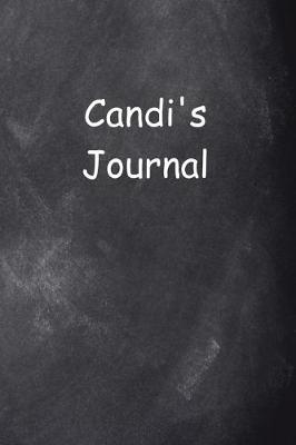 Cover of Candi Personalized Name Journal Custom Name Gift Idea Candi
