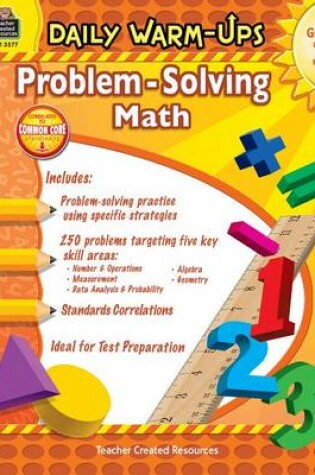 Cover of Daily Warm-Ups: Problem Solving Math Grade 3