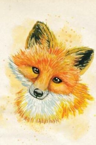 Cover of Journal Notebook For Animal Lovers Watercolor Fox