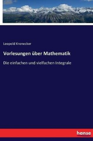 Cover of Vorlesungen uber Mathematik