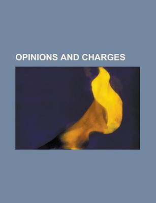 Book cover for Opinions and Charges