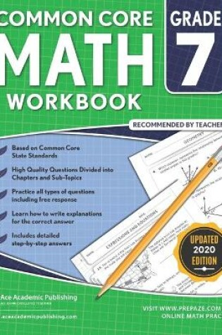 Cover of 7th grade Math Workbook