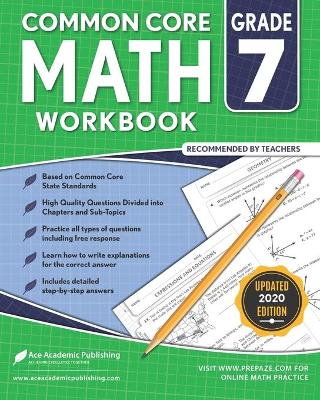Book cover for 7th grade Math Workbook