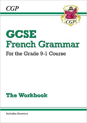 Book cover for GCSE French Grammar Workbook: includes Answers (For exams in 2025)