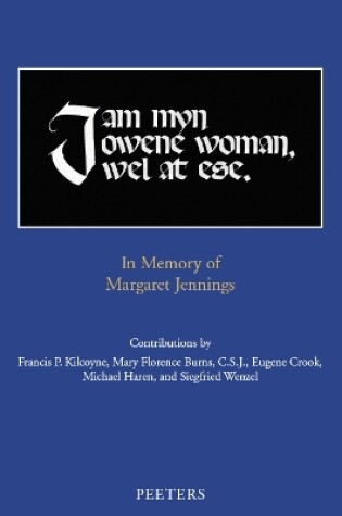 Cover of "I am myn owene woman, wel at ese"