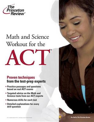 Book cover for Math and Science Workout for the ACT