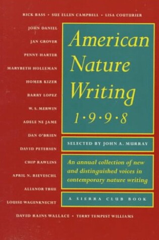 Cover of American Nature Writing 1998