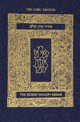 Book cover for Koren Shalem Siddur with Tabs, Compact, Denim