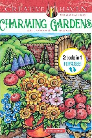 Cover of Creative Haven Charming Gardens Coloring Book