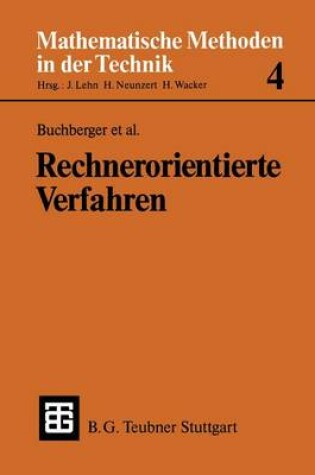 Cover of Rechnerorientierte Verfahren