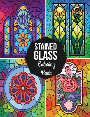 Book cover for Stained glass coloring book