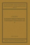 Book cover for Elementarmathematik Vom Hoeheren Standpunkte Aus, II