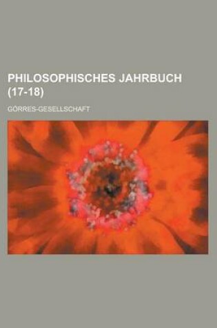 Cover of Philosophisches Jahrbuch (17-18)