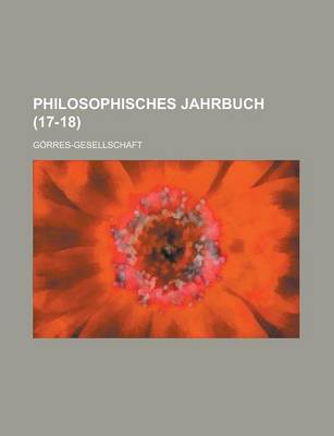 Book cover for Philosophisches Jahrbuch (17-18)