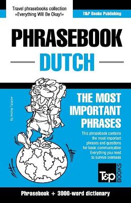 Book cover for English-Dutch phrasebook and 3000-word topical vocabulary