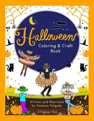 Book cover for Halloween Coloring & Craft Book