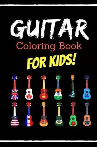 Cover of Guitar Coloring Book for Kids