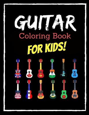 Book cover for Guitar Coloring Book for Kids