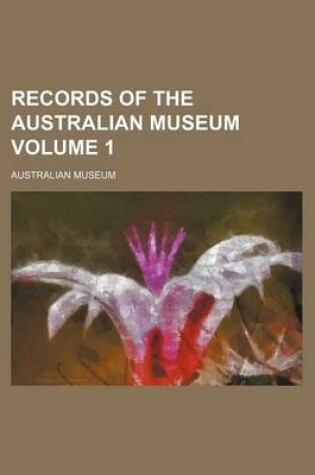 Cover of Records of the Australian Museum Volume 1