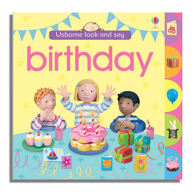 Book cover for Usborne Look and Say Birthday