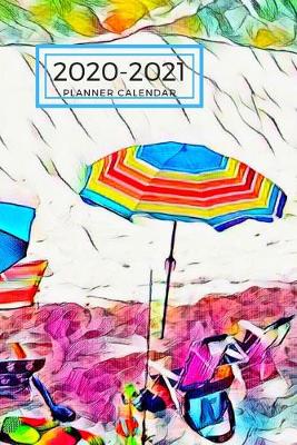 Cover of Beach Chair Umbrella Dated Calendar Planner 2 years To-Do Lists, Tasks, Notes Appointments