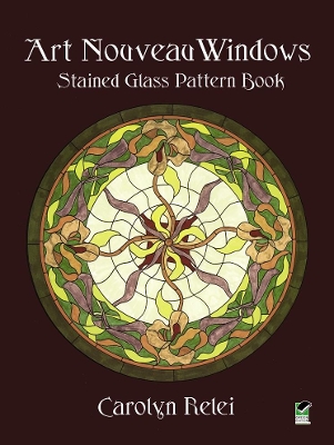 Book cover for Art Nouveau Windows Stained Glass Pattern Book