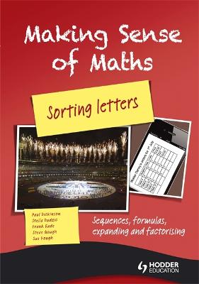 Book cover for Making Sense of Maths: Sorting Letters - Student Book