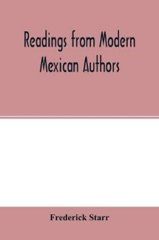 Cover of Readings from modern Mexican authors