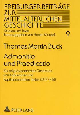 Cover of Admonitio Und Praedicatio