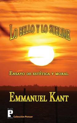 Book cover for Lo bello y lo sublime