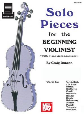 Book cover for Solo Pieces For The Beginning Violinist