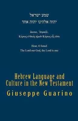 Book cover for Hebrew Language and Culture in the New Testament