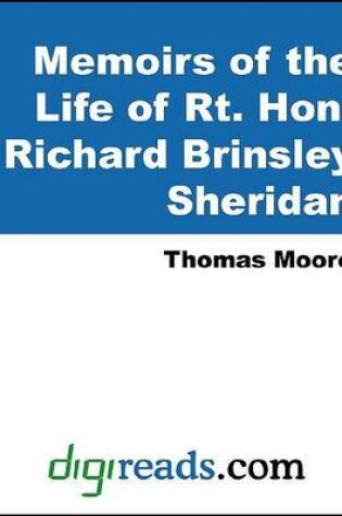 Cover of Memoirs of the Life of Rt. Hon. Richard Brinsley Sheridan