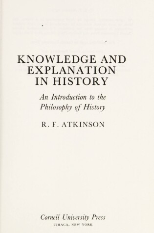 Cover of Historical Explanation