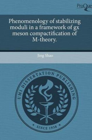 Cover of Phenomenology of Stabilizing Moduli in a Framework of Gx Meson Compactification of M-Theory