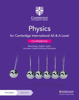 Book cover for Cambridge International AS & A Level Physics Coursebook with Digital Access (2 Years)