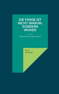 Book cover for Die Frage ist nicht warum, sondern woher