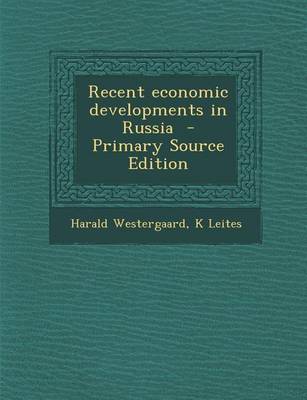 Book cover for Recent Economic Developments in Russia