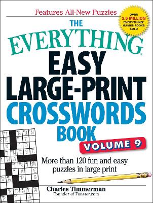 Book cover for The Everything Easy Large-Print Crosswords Book, Volume 9