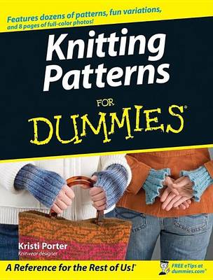 Book cover for Knitting Patterns for Dummies