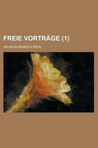 Cover of Freie Vortr GE (1)