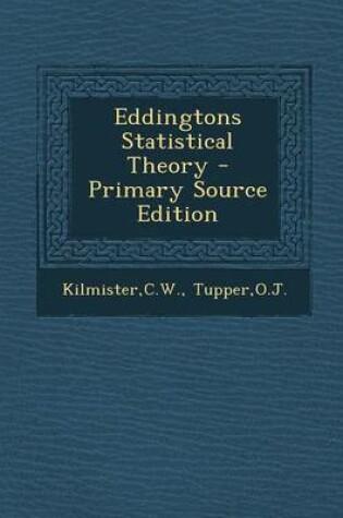 Cover of Eddingtons Statistical Theory