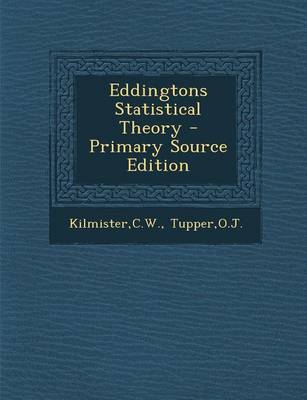 Book cover for Eddingtons Statistical Theory