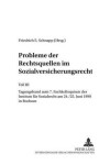 Book cover for Probleme Der Rechtsquellen Im Sozialversicherungsrecht- Teil III