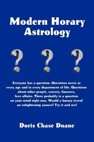 Cover of Modern Horary Astrology